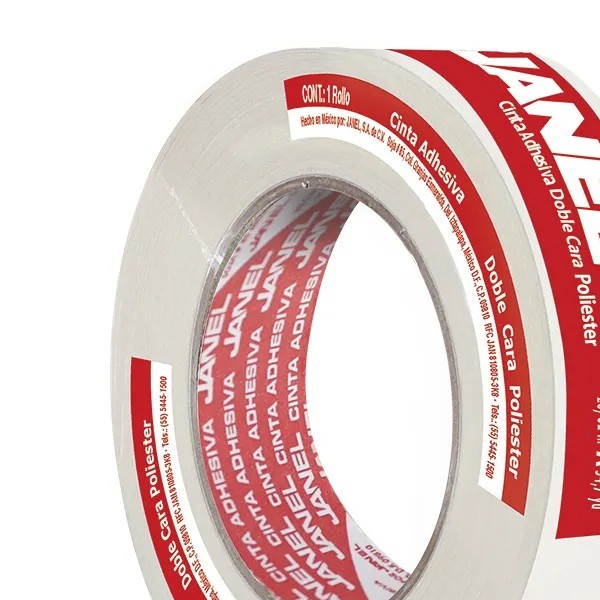 CINTA ADH. DOBLE CAPA PLAST. 18X50M. JANEL 400 C.48